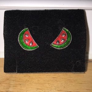 Vintage- NEW Avon Watermelon Earrings 🍉